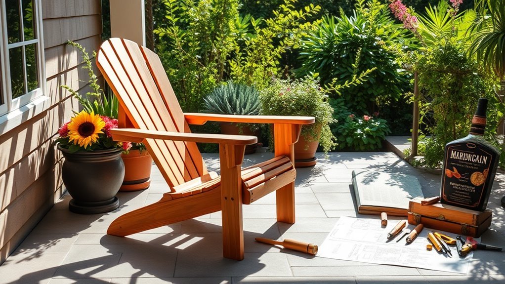 beginner adirondack chair plans