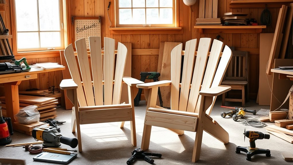 build adirondack chairs easily