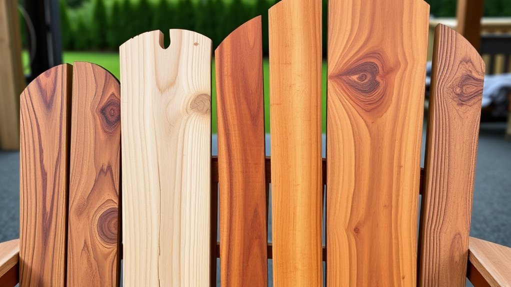 choosing wood for adirondack chairs