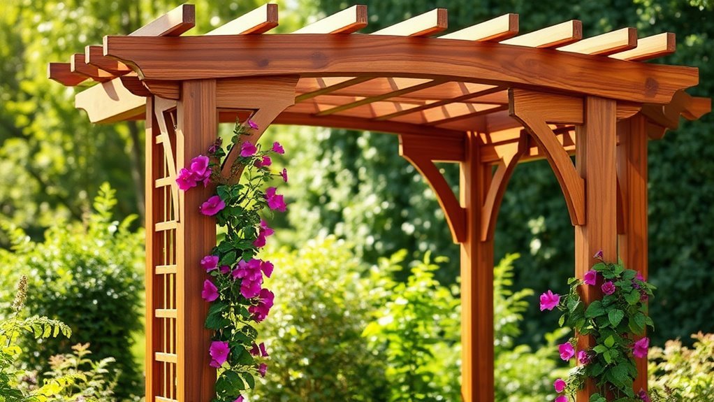 custom woodwork arbor plans