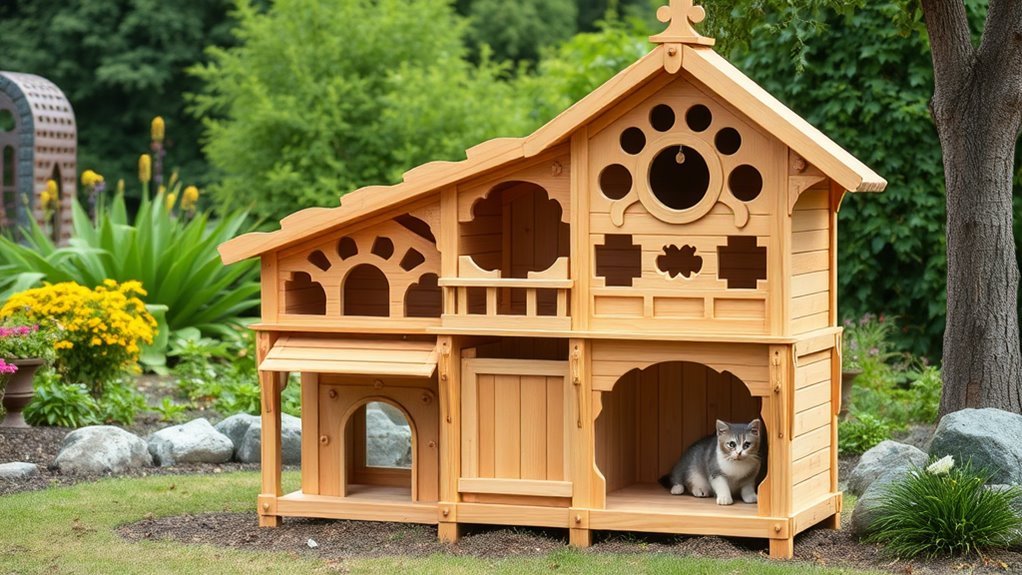 diy cat house plans