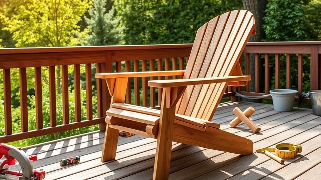 durable adirondack chair construction