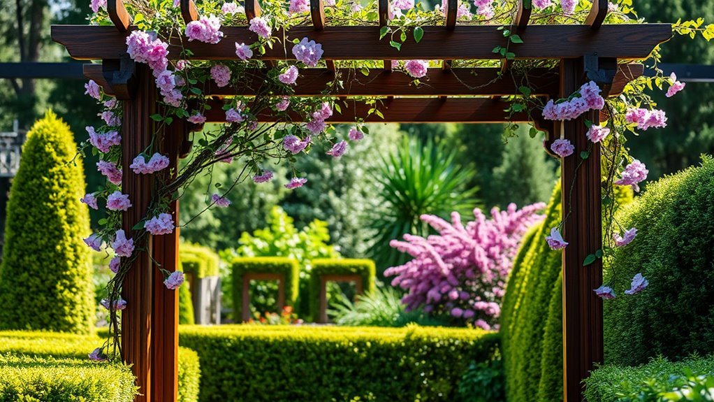 elegant diagonal arbor designs