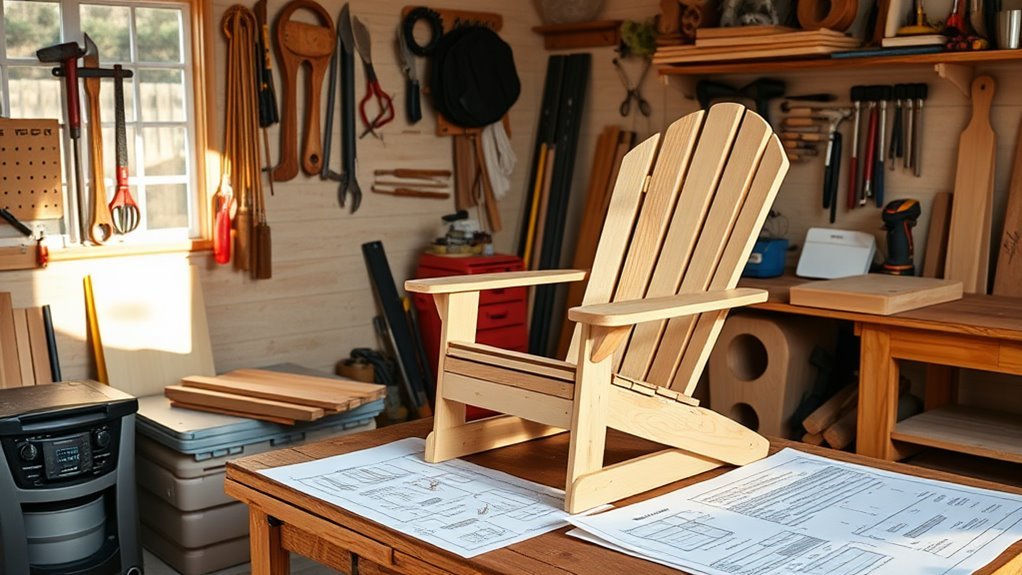 simple adirondack chair plans