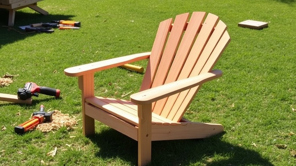 weekend adirondack chair plans