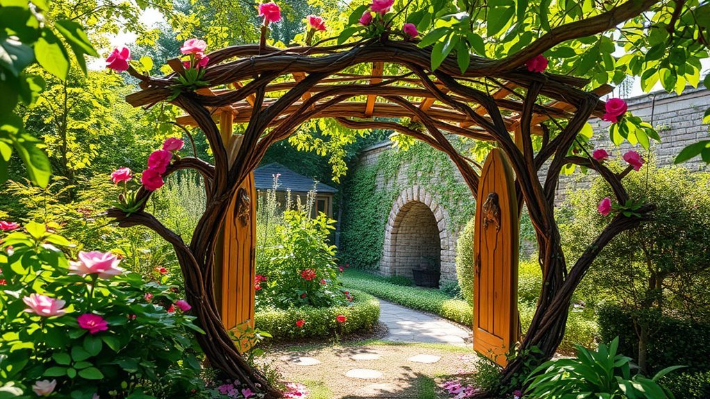 whimsical garden arbor designs